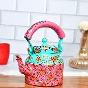 Hand-Painted Aluminium Tea Kettle – 750 ml for kitchen décor Home Décor , Tea Party , Serving